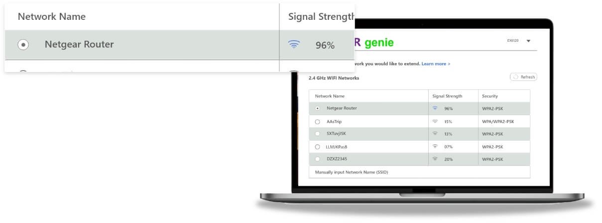 Choose available Networks