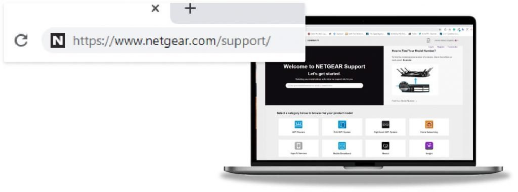visit netgear support website